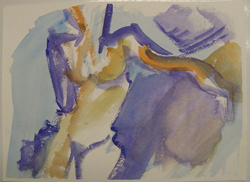 Untitled_1.  Watercolor on paper. 8.5” x 11”. Terri Suess. 2012. 