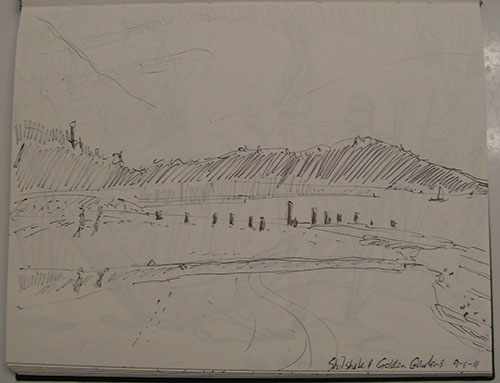 Untitled_1.  Watercolor on paper. 8.5” x 11”. Terri Suess. 2012. 